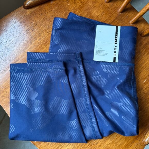 DKNY Sport 7/8 High Waist Legging, Blue, NWT, XL - Picture 6 of 8